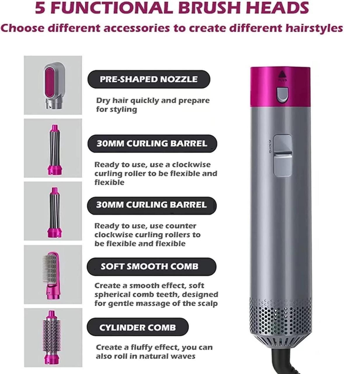 5 in 1 Multifunctional Hair Dryer Styling Tool.